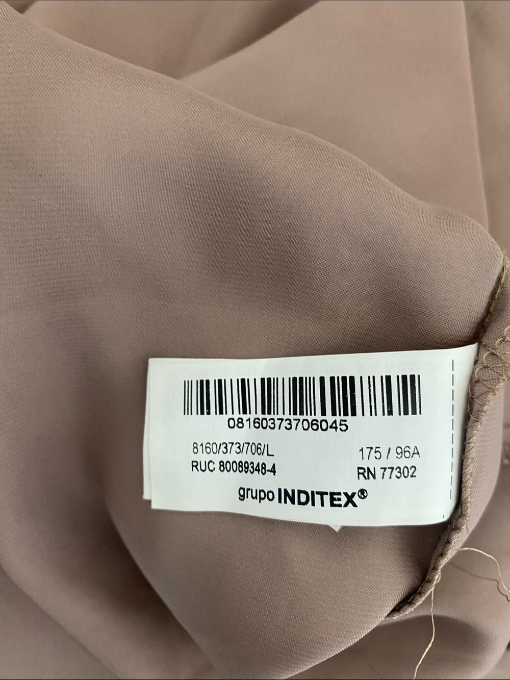 Zara Satin Button-Down Blouse in Taupe - Picture 5 of 5